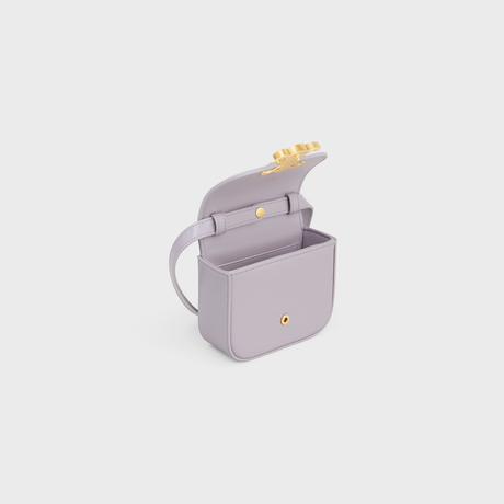 MINI CLAUDE IN SHINY CALFSKIN LIGHT LILAC - Image 4